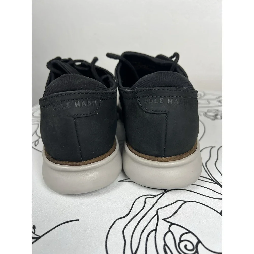 Cole Haan Men's 2 Zerogrand Lined Laser Wingtip Black Nubuck Leather - Size 7.5